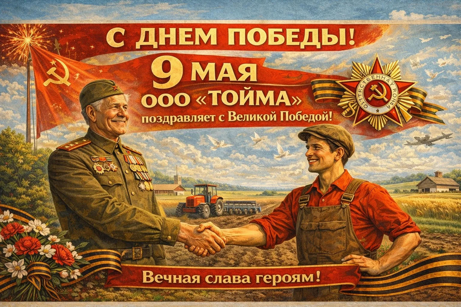 Подвигу жить в наших сердцах и делах