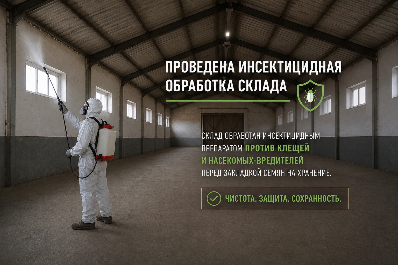 Склад подготовлен к приёмке урожая