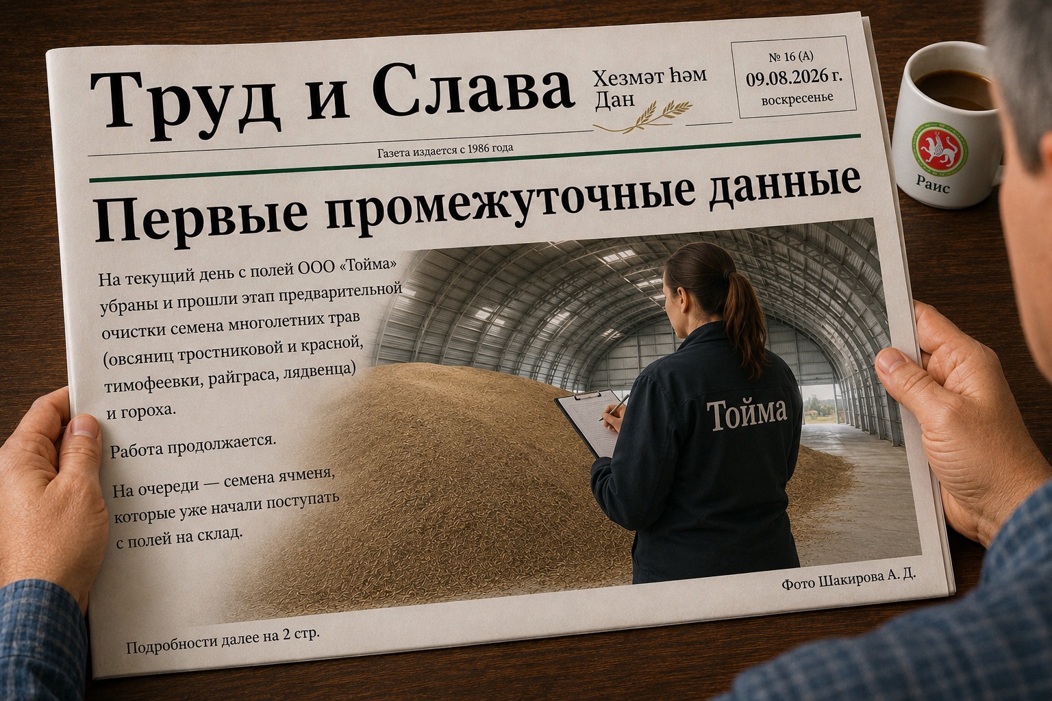 Первые промежуточные данные
